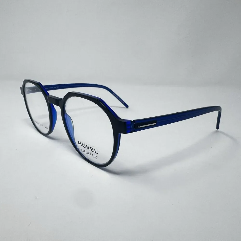 Morel Lightec 30255L 48-21-140 Eyeglass Frames Blue France